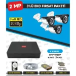 Forte Bi̇li̇şi̇m 3 Lü Güvenli̇k Kamera Seti̇