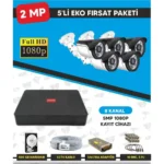 Forte Bi̇li̇şi̇m 5 Li̇ Güvenli̇k Kamera Seti̇