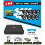 Forte Bi̇li̇şi̇m 8 Li̇ Güvenli̇k Kamera Seti̇